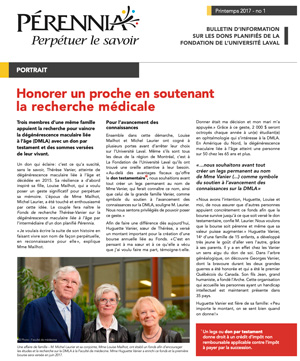 Couverture du Bulletin Pérennia no 1