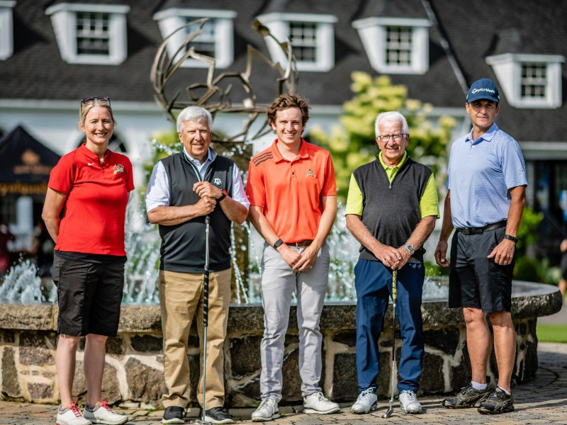 Les frères Pierre et Paul Choquette au tournoi de golf de La Fondation de l’Université Laval en 2021.