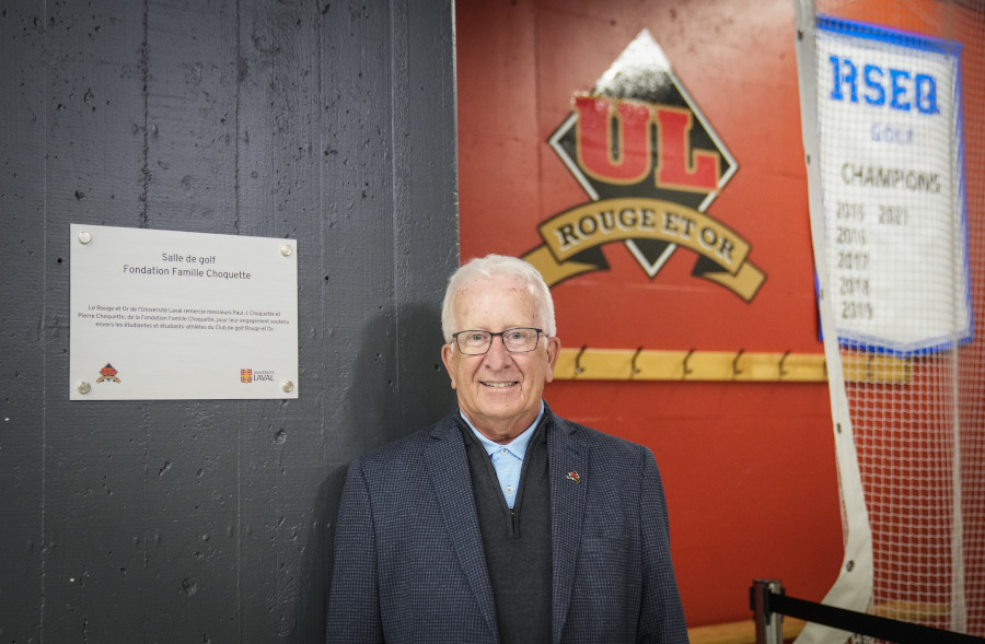 Paul Choquette en visite à l'Université Laval